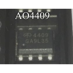 AO4409, (4409), MOSFET transistor, P Channel, 30V, 15A, SOP8